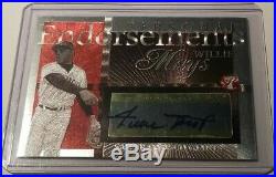 Willie Mays 2004 Topps Pristine Personal Endorsements Autograph Auto Signed HOF