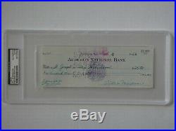 Willie Mosconi Psa/dna Certified Signed Personal Check Autograph Billiards Pool