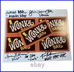 Willy Wonka Kids Autograph 8x10 Movie Photo! Signed x5 Cast Members In-Person