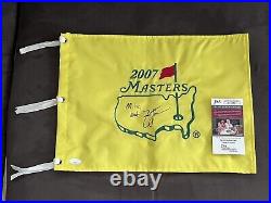 Zach Johnson Autographed 2007 Masters Flag Personalized Mike JSA